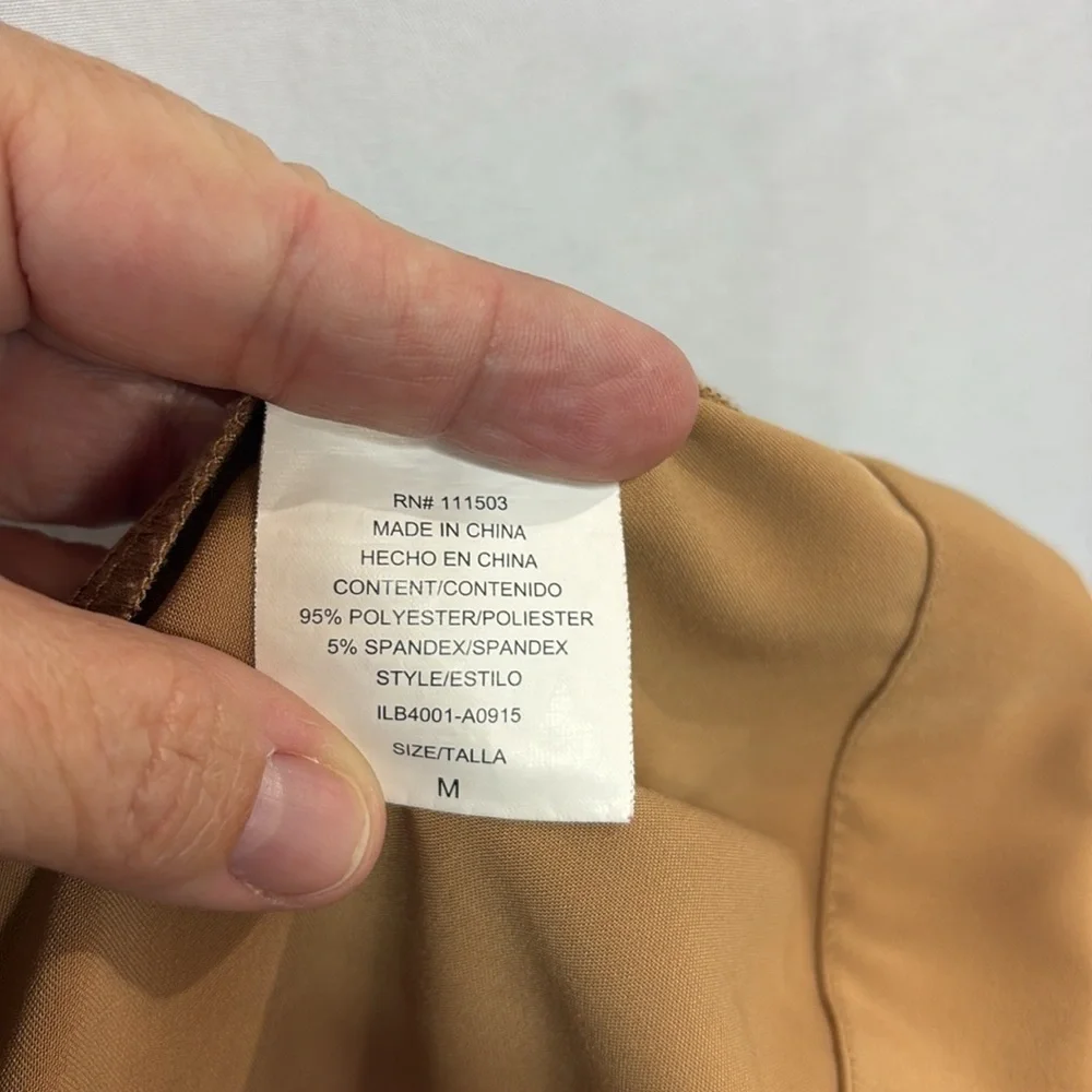 🍡 June and Hudson light brown trenchcoat style vest